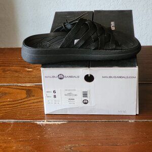 Black Malibu sandals